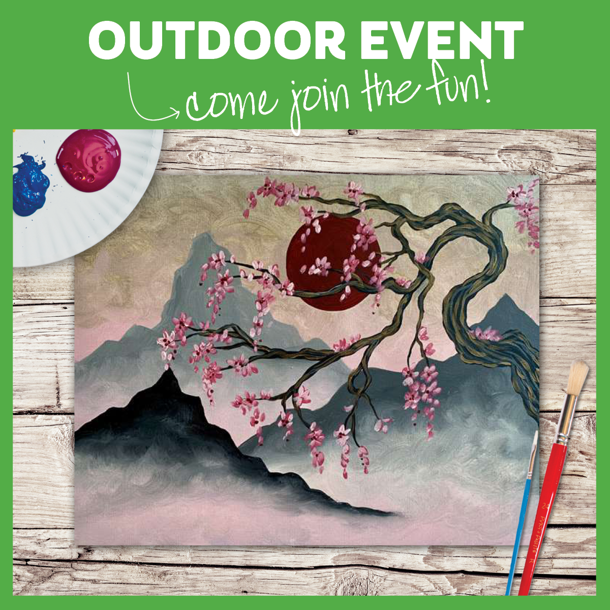 Paint on our Patio!